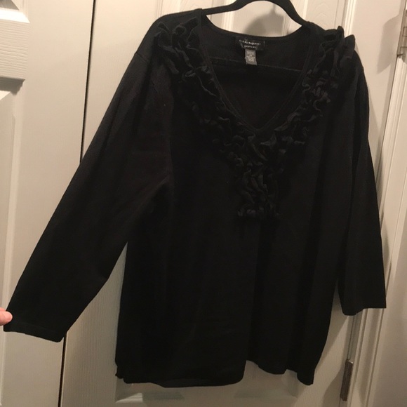 Cable & Gauge Ruffle Sweater - Picture 4 of 5